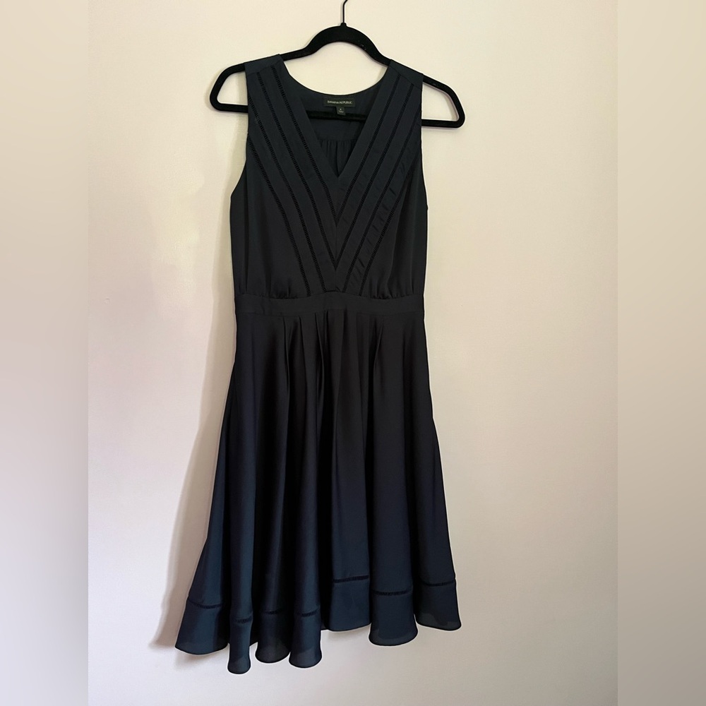 Banana Republic Navy Midi Dress